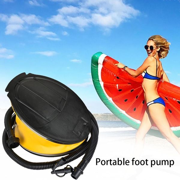 portable foot pump ultra-light bike pump hose with pressure gauge high pressure foot activated floor bicycle